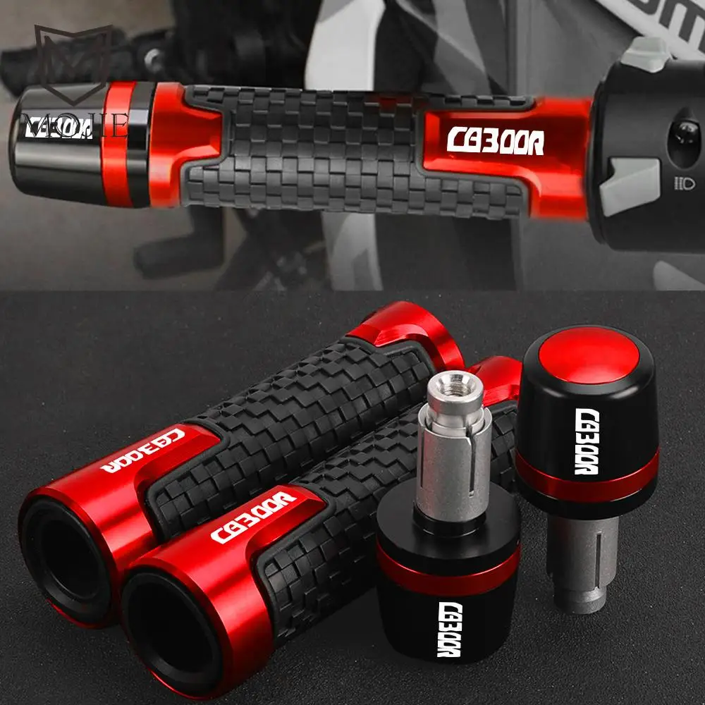 

2023 2024 7/8''22MM Handlebar Grips Handle Bar Cap End Plugs For Honda CB300R CB300 CB 300 R 2014-2017 2018 2019 2020 2021 2022