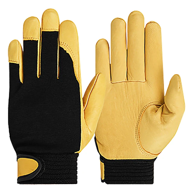 Gants de jardinage, protection en cuir PU, gants de travail durables pour la