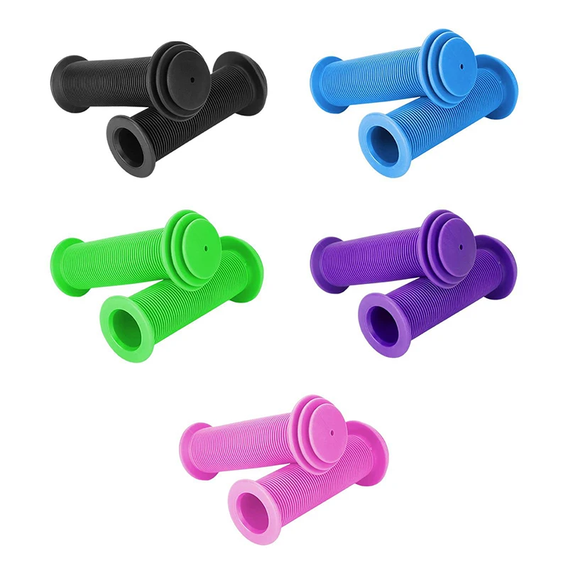 Bike Handlebar Grips 2x MTB Rubber Anti-slip Waterproof for Kids Cycling Tricycle Scooter Handle Bars