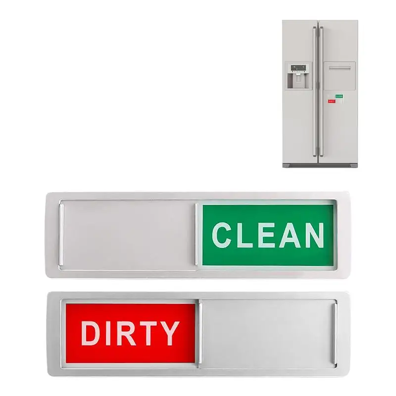 Magnetic Dishwasher Indicator Sign Clean Dirty