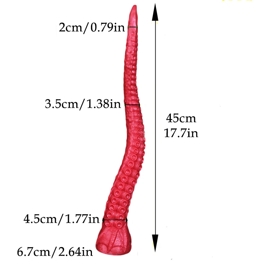 Octopus Tentacle Silicone Anal Dildo For Men And Women_voghion.com