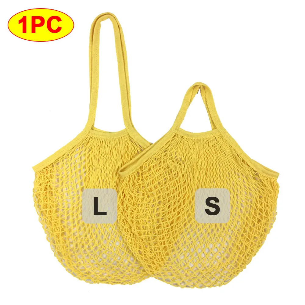 Portable Reusable Cotton Mesh Shopping Bag