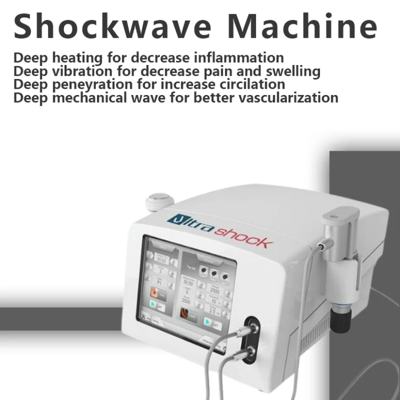 

Portable Hight Pressure 8 Bar Health Care Acoustic Ultra Shockwave Ultrasound Therapy For Pain And Sports Injury