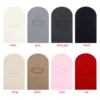 New style kids' hat Baby fall and winter new wool knit pullover hat Solid color warm hat for autumn and winter children's beanie 3