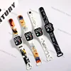 NEW Luffy Dragon Ball Goku Pikachu Cartoon print strap button LED square Waterproof electronic watch boys girls birthday gifts 6