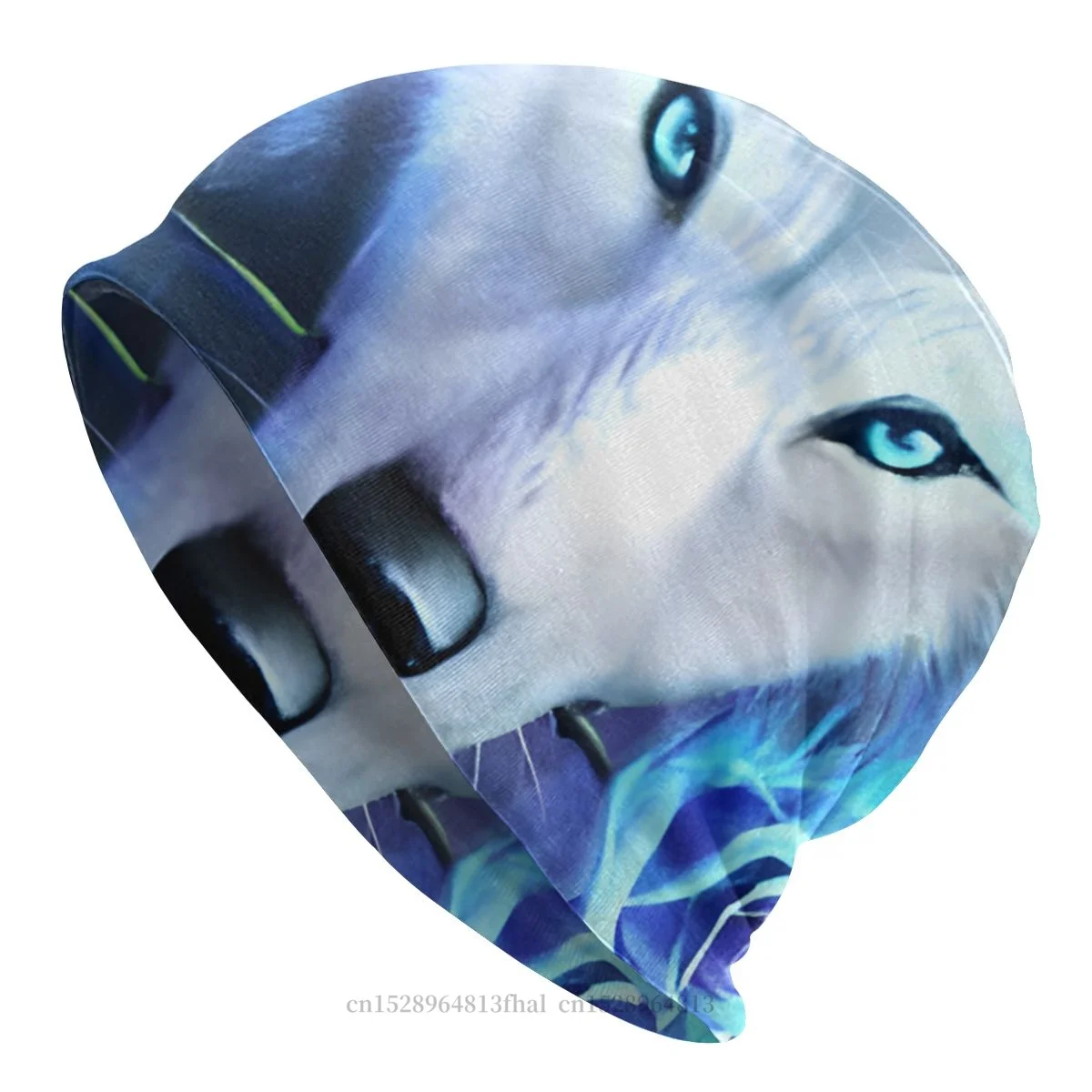 Cappelli Con Cofano Space Galaxy Wolf Uomo Cappello Sottile Da Donna White Rose Wolves Autunno Primavera Warm Cap Design Skullies Berretti Berretti