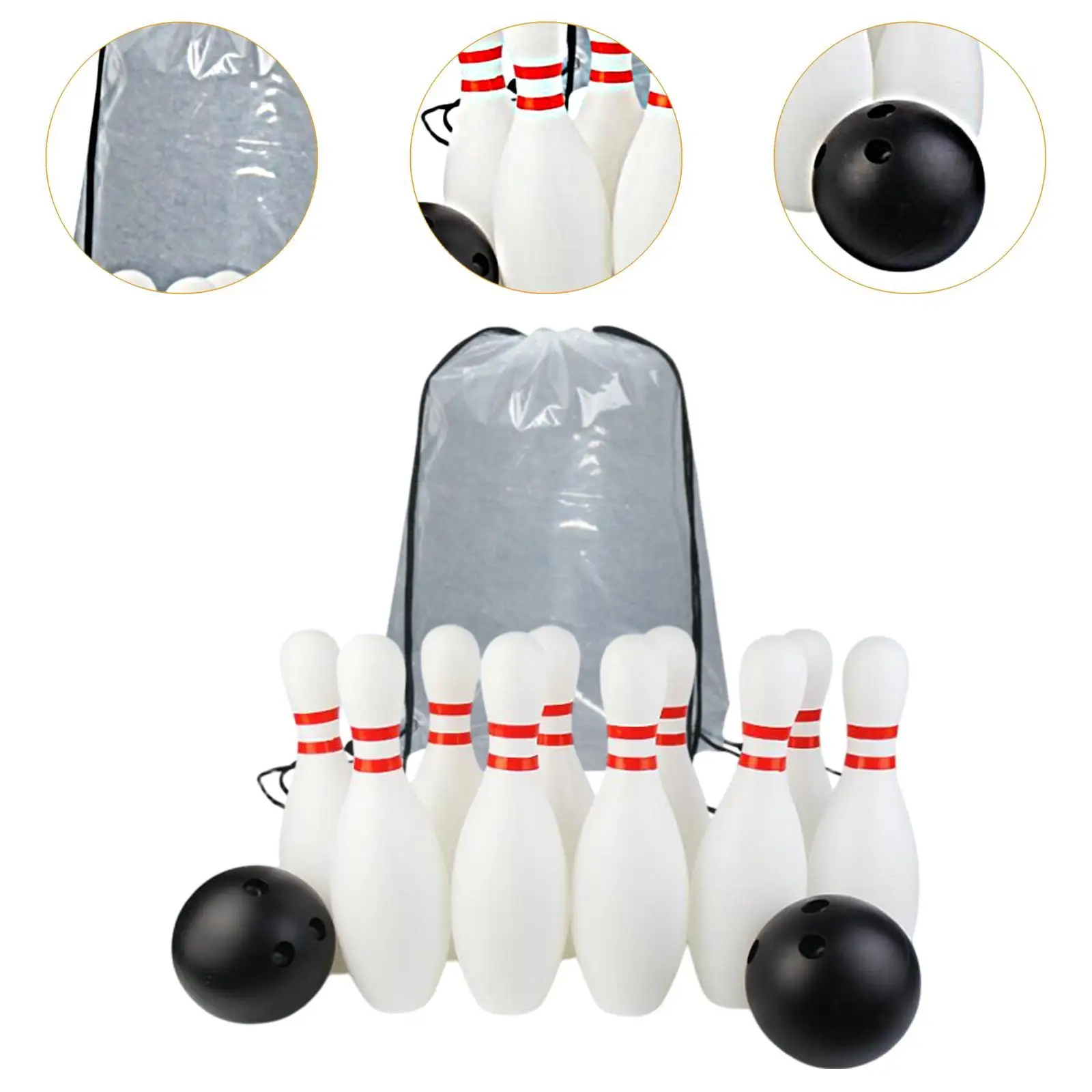 Kids Bowling Set Interactive Early Development Educational Outdoor Bowling Toys for Playground Activities Yard Lawn Backyard