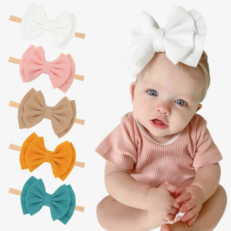 Baby Girl Headband Infant Hair Accessories Bowknot Band Big Bowknot Newborn Headwear Tiara Headwrap Gift Toddlers Bandage Ribbon hair accessories hair bands hair ribbon accessories hair headband accessories baby headband set