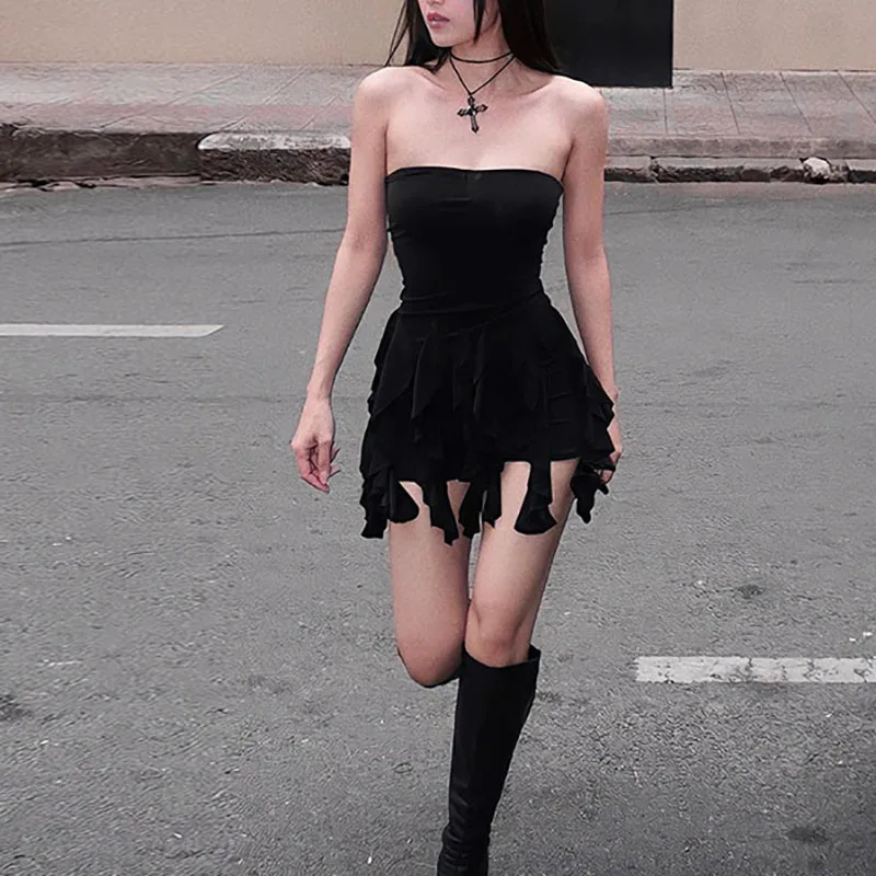 

Spring Women's New Solid Color One-shoulder Sleeveless Slim Short Jumpsuit
