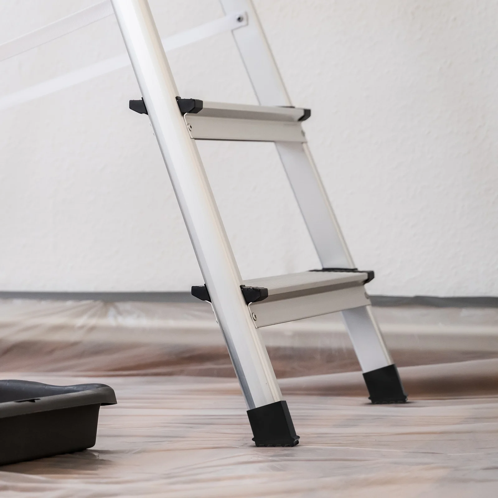 4 Almohadillas De Goma Antideslizantes Para Patas De Escalera - 60x22 Mm, Plegables, Protección De Suelos