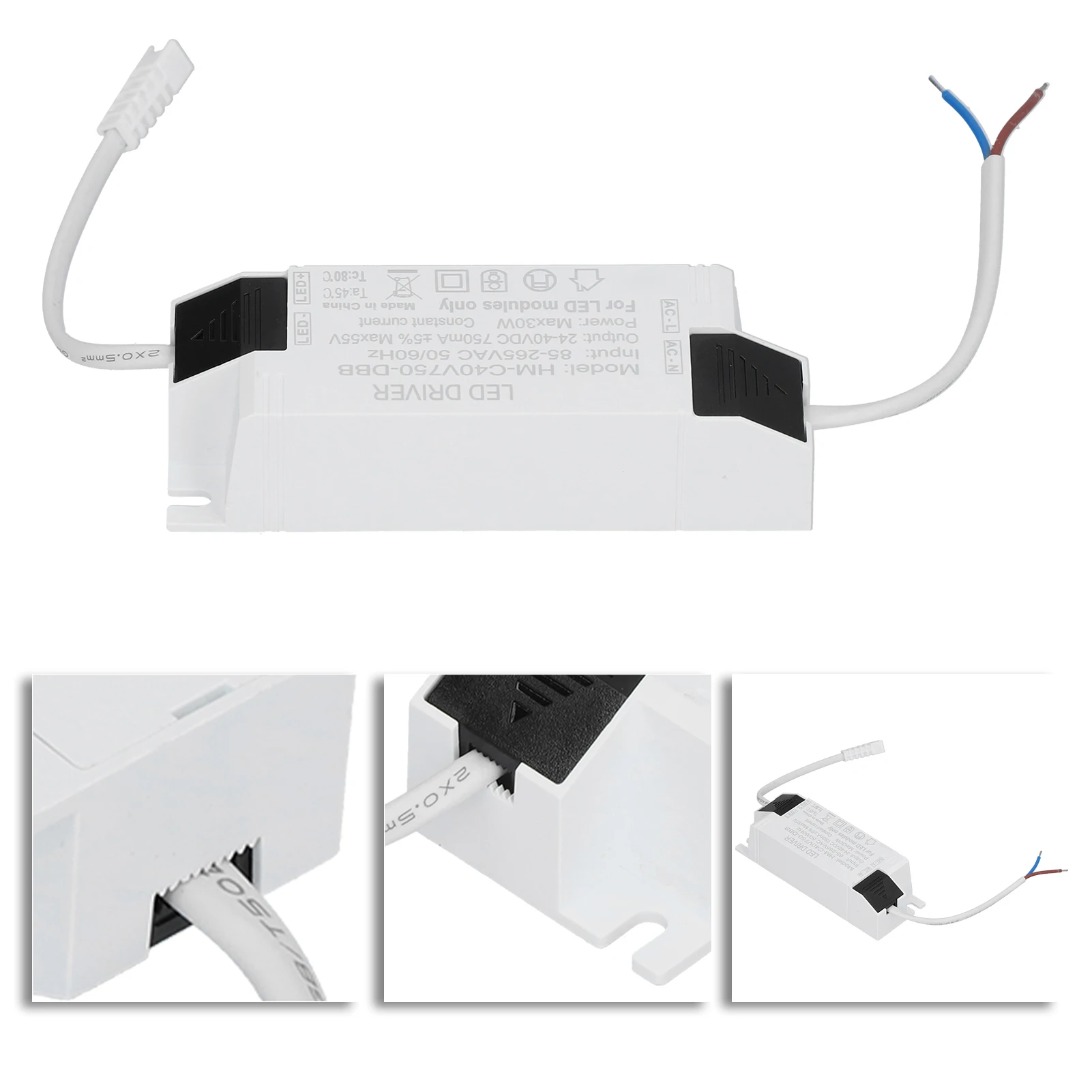 30W LED Driver Constant Current 750mA LED Light Transformer Input AC85-265V Output DC24-40V Power Supply Adapter