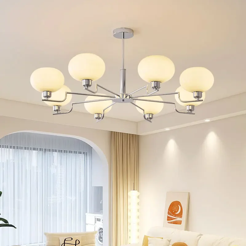 

Nordic All Copper Chandelier Luxury Retro Cream Style For Dinning Living Study Room Cloakroom Bedroom Medeival Bright Lightings