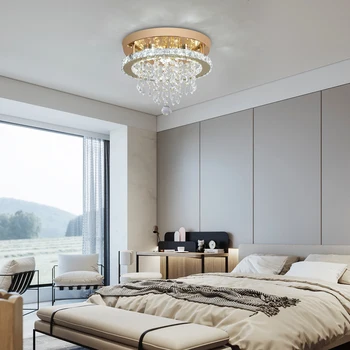 VETRULUS Luxury Crystal Chandelier Lustre Design Gold Modern Led Ceiling Light Living Room Bedroom Hanging Lamp LightingFixture 6