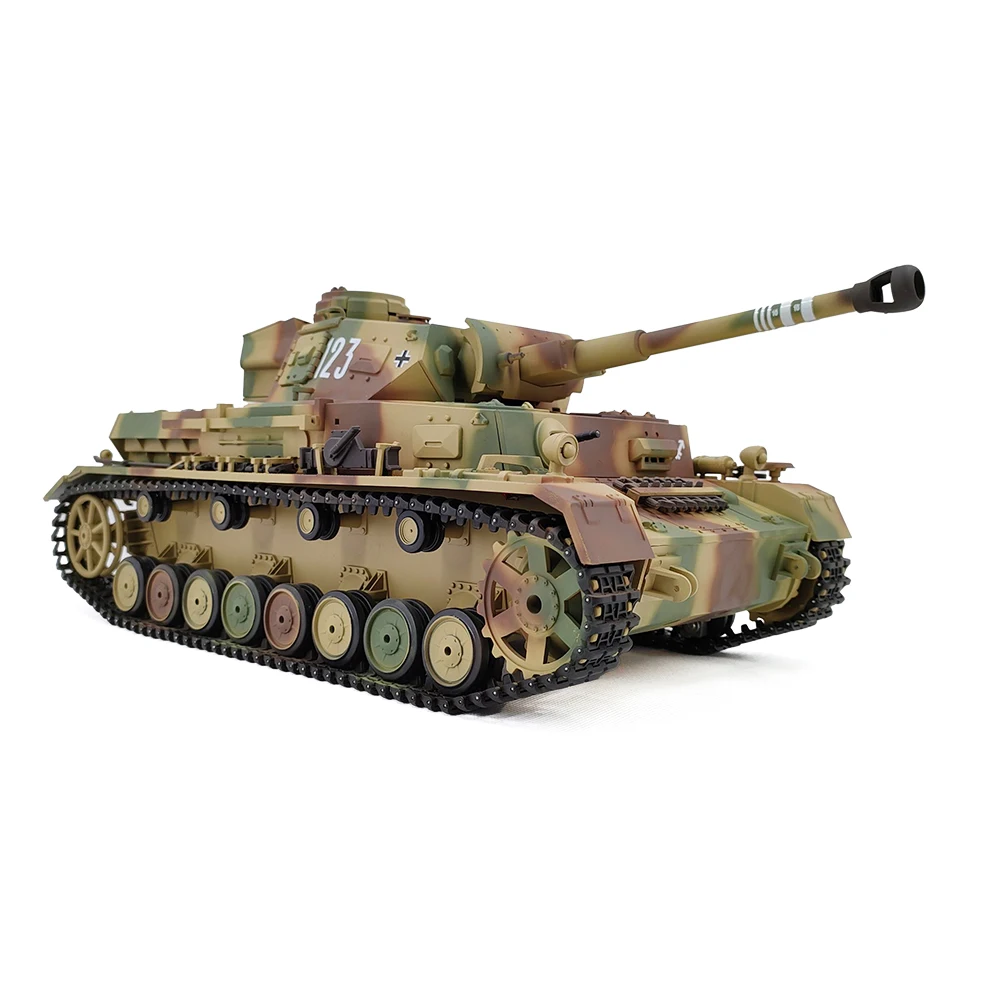 COOLBANK 커스텀 RC 탱크 사격 BB 스모크, 독일 PanzerIV F2 탱크 모델, 3859-1 2.4Ghz 리모컨 탱크, DIY 장난감, 1/16 체중계