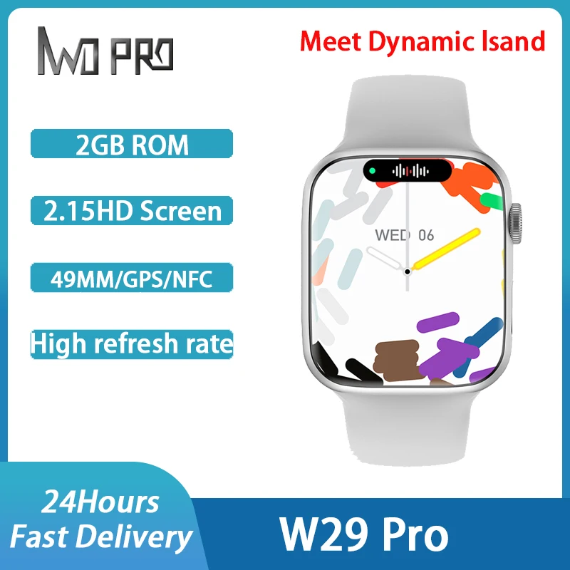 IWO W29 PRO Series 9 Men Smart Watch 2GB Super Memory 2.2 Inch Large Screen 428*518 Resolution Compass Function PK W58,W29MAX 1