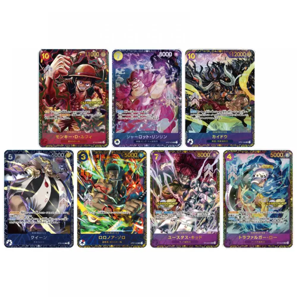 

7Pcs/set DIY OPCG One Piece Luffy Mihawk Perona Sakazuki Kuzan Game Collection Flash Card Toy Game Anime Toy Gift for Boys