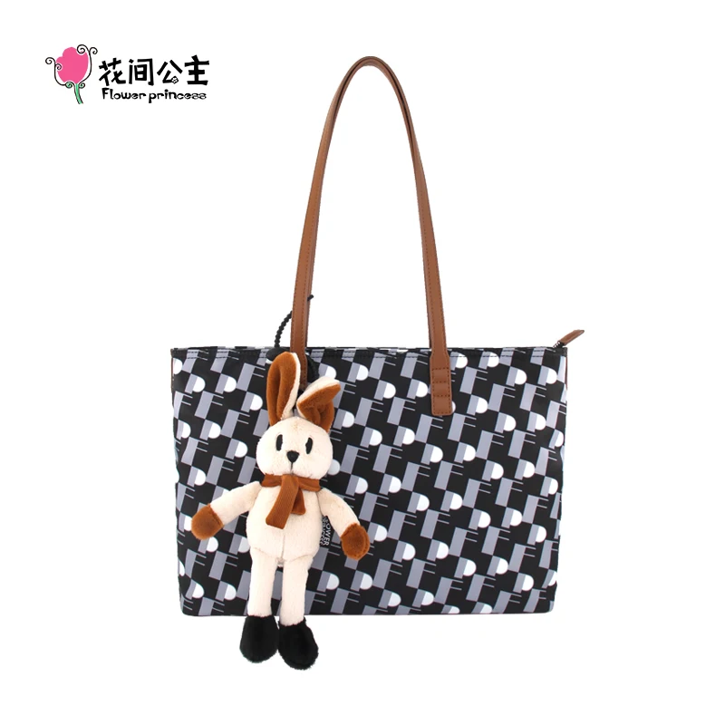 Flower Princess Women's Bag Fashion Bags New 2024 Trend Cute Designer Female Handbags Shoulder Large Big Tote Bags for Women