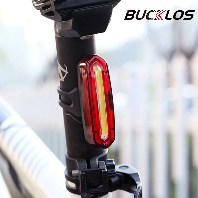 

BUCKLOS Bike Light Tail Rear Lamp Bicycle Lighting LED USB Rechargeable Bicycle Lights Lantern Cycling Flashlight for Bicycle