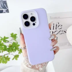 Liquid Jelly Silicone Fruit Juice Candy Phone Case - Trendy Cute Neon Cover - iPhone 14 (Light Purple)