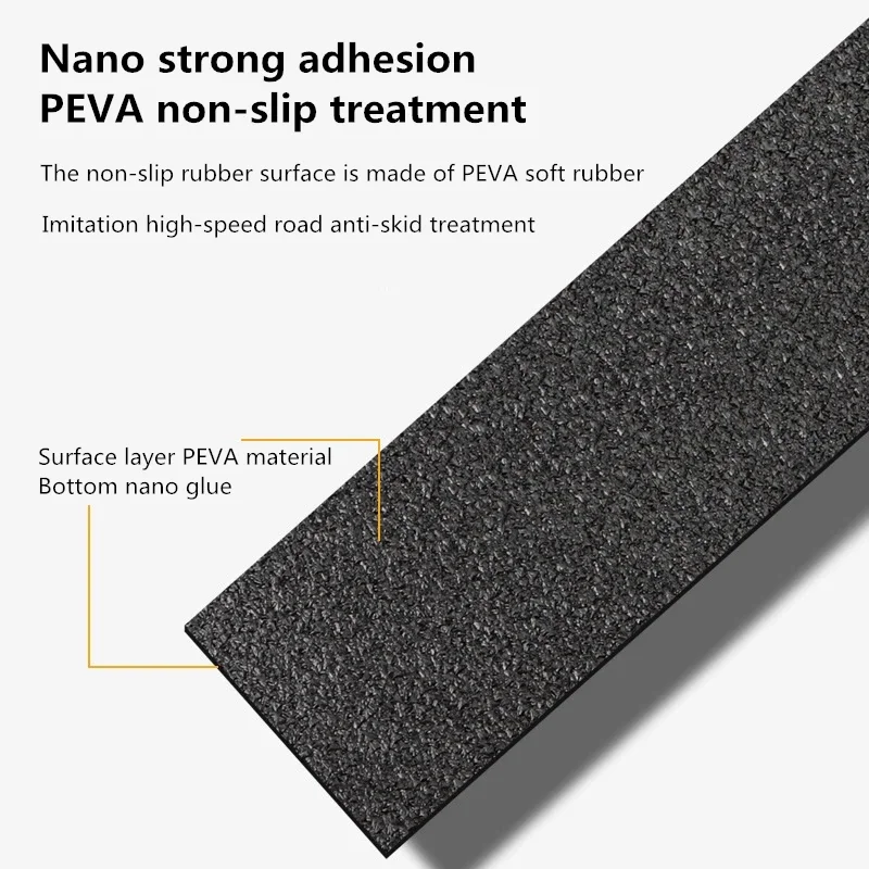5D Non-slip Nano Glue Car Sticker PEVA rubber non-slip tape stickers For Step wear toilet bathroom floor wear strip car styling stickers car rear window sticker car engine start button sticker car button repair stickers