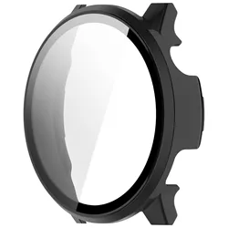 Premium Glass+Case Full Screen Protector - PC Hard Anti - Scratch Protective Cover - Venu 4 45mm (Black)