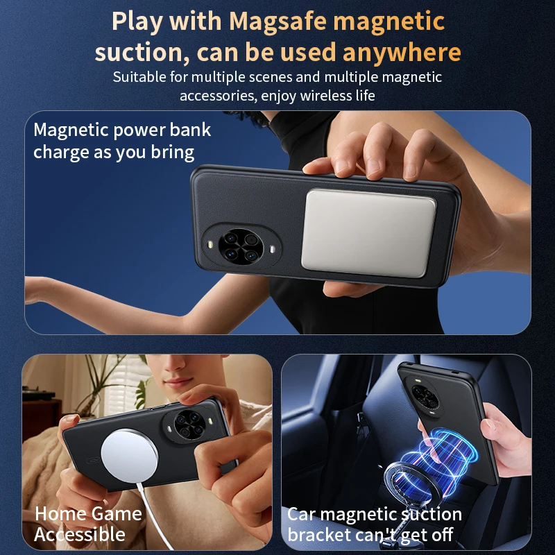 Magnetic Leather Shield Cover - High Quality Anti-Fingerprint, Non-Slip Design