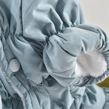 New Princess Dog Pet Warm Dress Hoodie Floral Bubble Skirt Girl Dog Cat Winter Coat Outfit Clothes 6 Sizes 5