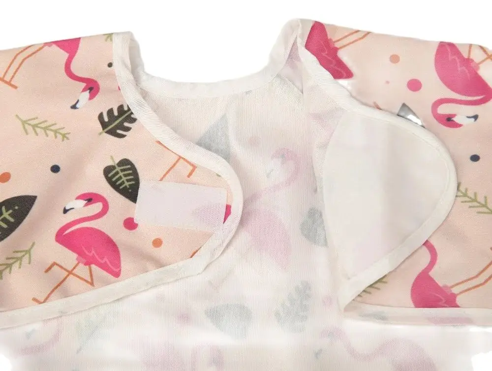 1 Baby bib Feeding Waterproof Long Sleeve Shirt with Pocket 1-3 years old 37 Choices