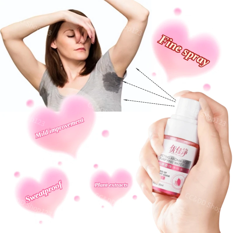 Youjiajing Keting Armpit Lotion Antiperspirant Deodorant Water Suppresses Odor Refreshing Herbal Extract 30ml