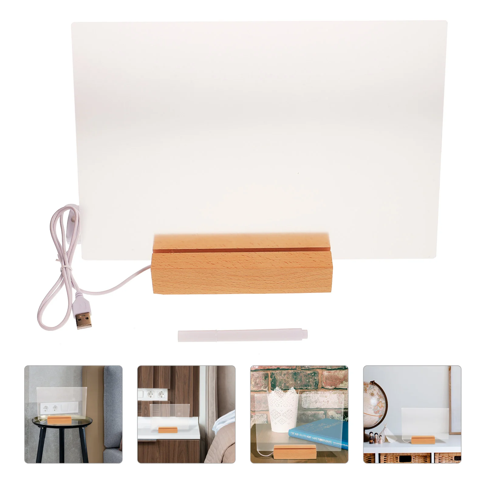 

Desk Office Table Mat Desktop Clear Message Board Transparent Note Acrylic Dry-erase Pad Writing