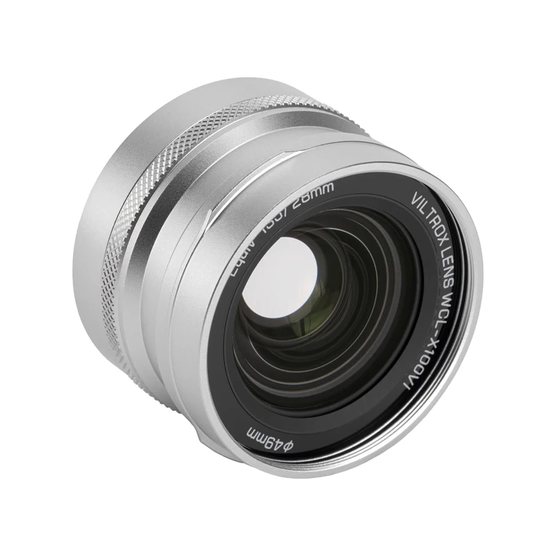 VILTROX WCL-X100 VI 와이드 변환 렌즈 0.8X 광각 자동 인식 렌즈 (후지필름 X100VI X100V X100F 카메라용)