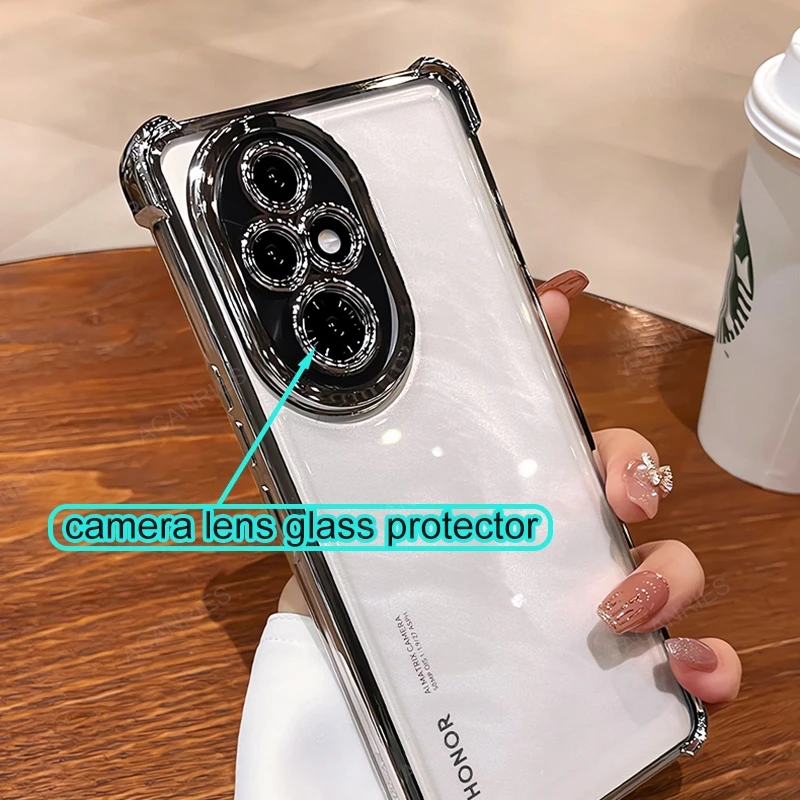 Enhanced Shockproof Silicone Soft Case with Four-Corner Thickening and Plating