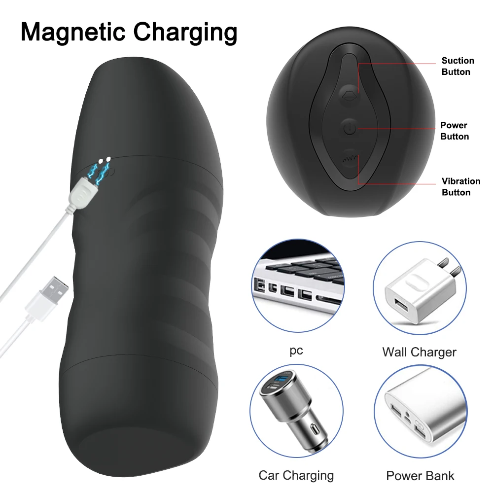 Automatic Sucking Male Mastubator Blowjob Masturbation Blowjobs Machine Sext Toyes Men Adult Goods for Man Masturbators Cup 18