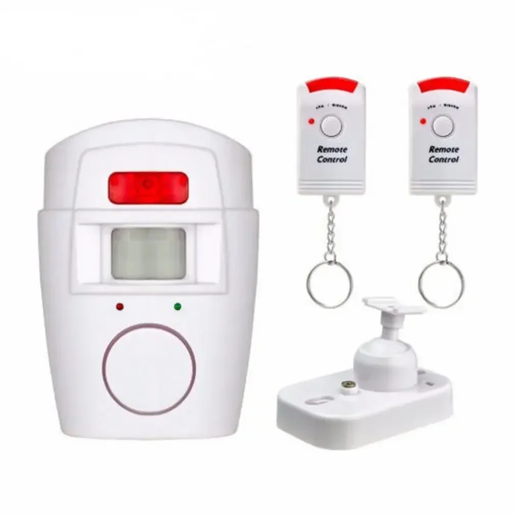 Security Alarm Smart Siren Alarm Wireless Alarm Motion Detector Wireless Remote Controlled Mini Alarm with IR Infrared Motion Sensor Detector & 105dB Loud Siren For Home Security Anti-Theft