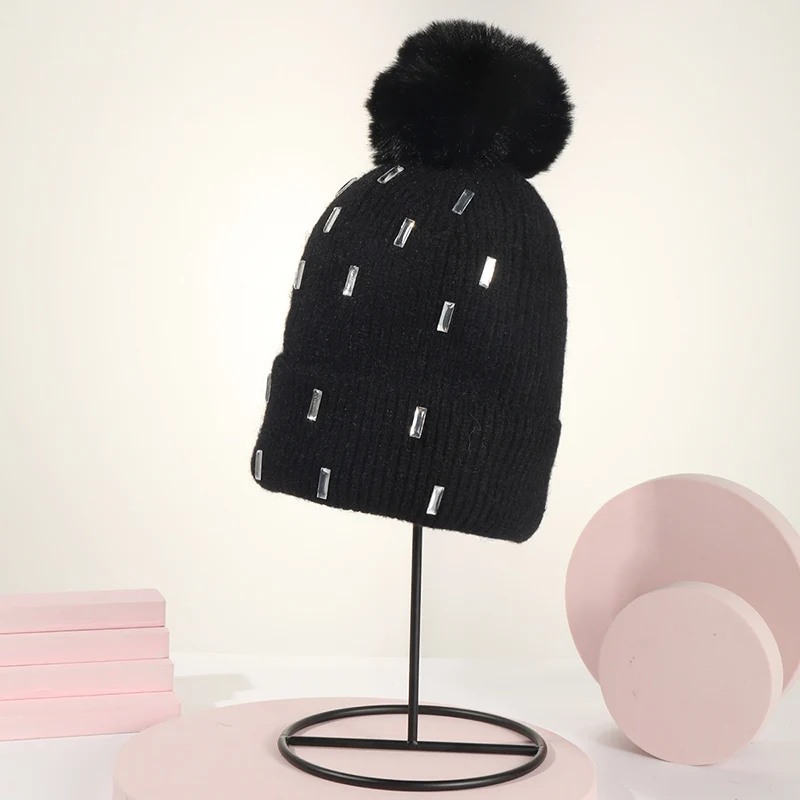 

2022 New Unisex Beanies Hat Winter Autumn Men Women Warm Windproof Print Knitting Caps Fashion Leisure Skullies Head Warmer