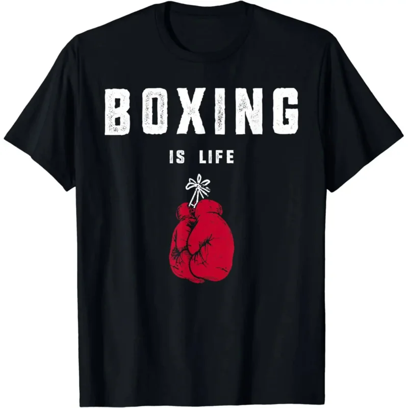 

Unisex Style Shirts for Women Men Clothing Streetwear Graphic TShirts Graphic Birthday Gift Mens Boxing Is Life TShirt harajuku