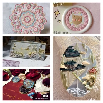 Lacquer Seal Relief 5d Chapter Head Multi-Layer Fine Carved Copper Head Handmade Diy Invitation Envelope Sealing Stamp Toy 1