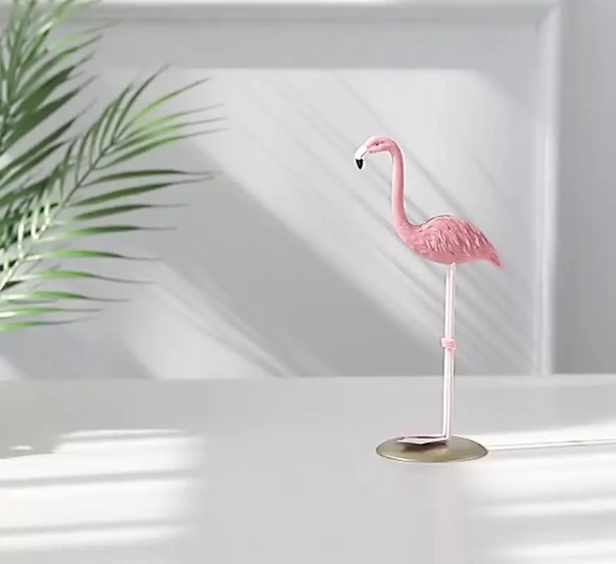 50 Mini Flamants Roses En Résine – Figurines Décoratives Rouges/roses – Jouets Animaux, Cadeaux Fête, Artisanat, Jardin – Taille 2,1 Cm
