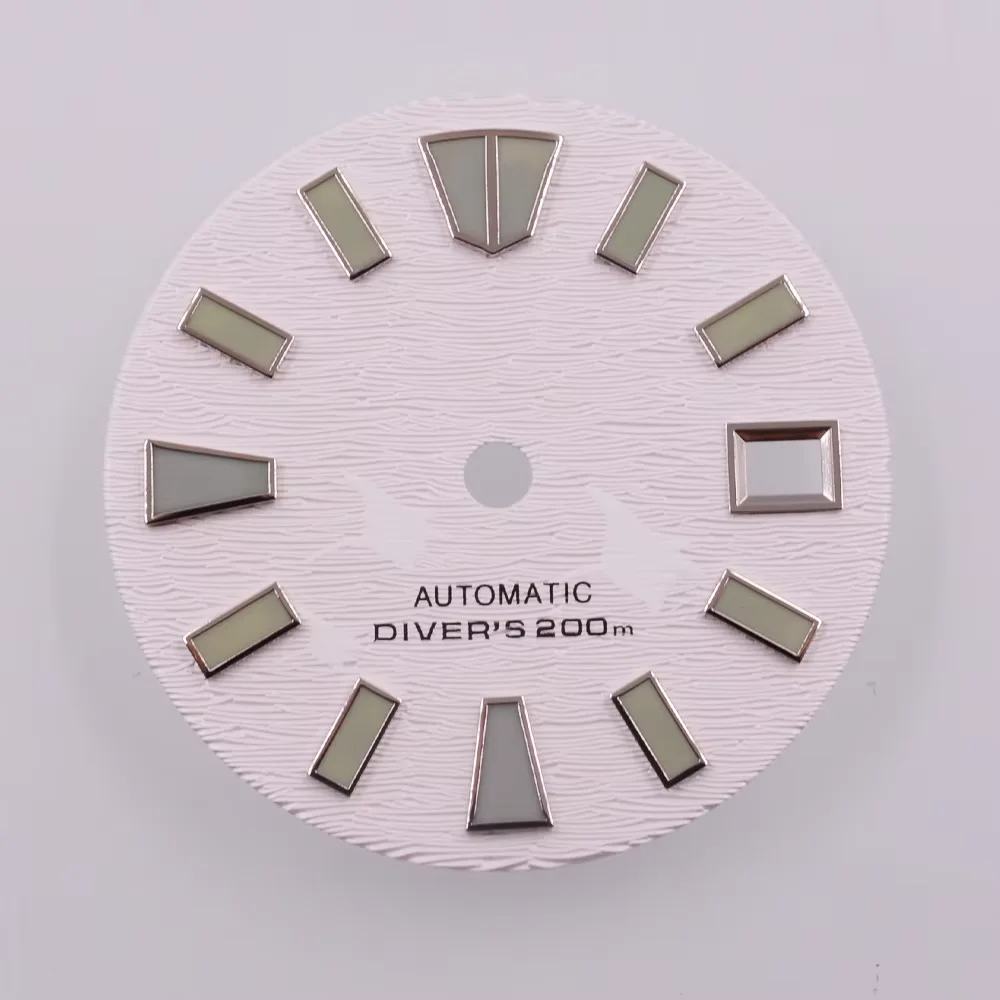 Sterile dial Green luminous FIT 29mm NH35 NH36 Movement Watch accessories Black/Green/White/Red/Blue Watch Dial