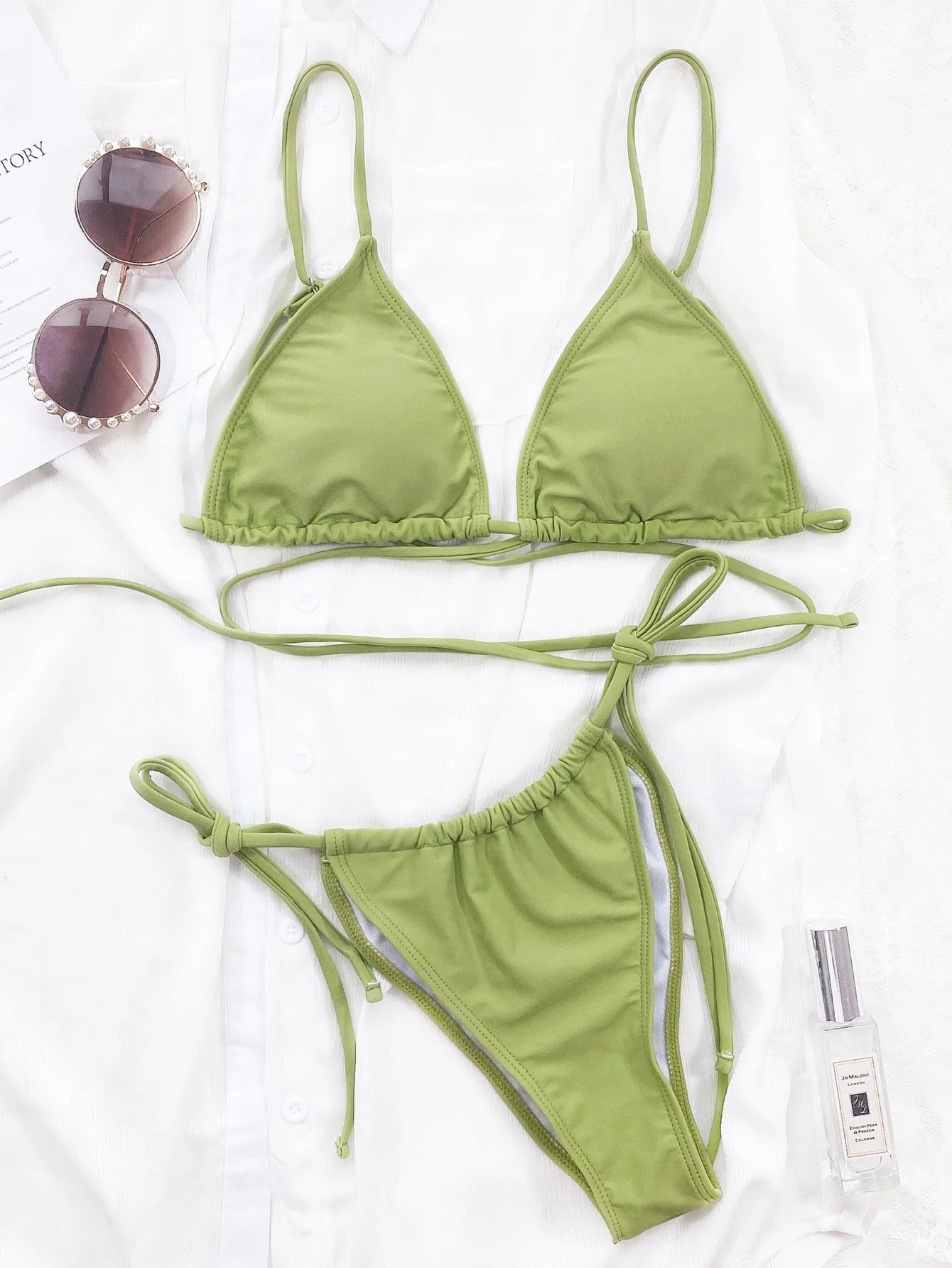 2 Pieces Street Style Bikinis Set Womens Swimsuits High Waist Classic Swimwear Woman Fashion Swimsuit 2022