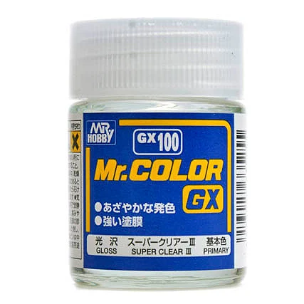 Mr.Hobby GX1-GX6 Model paint Oil paint Nitro paint Glossy series Suitable for model spraying and coloring 18ml 6