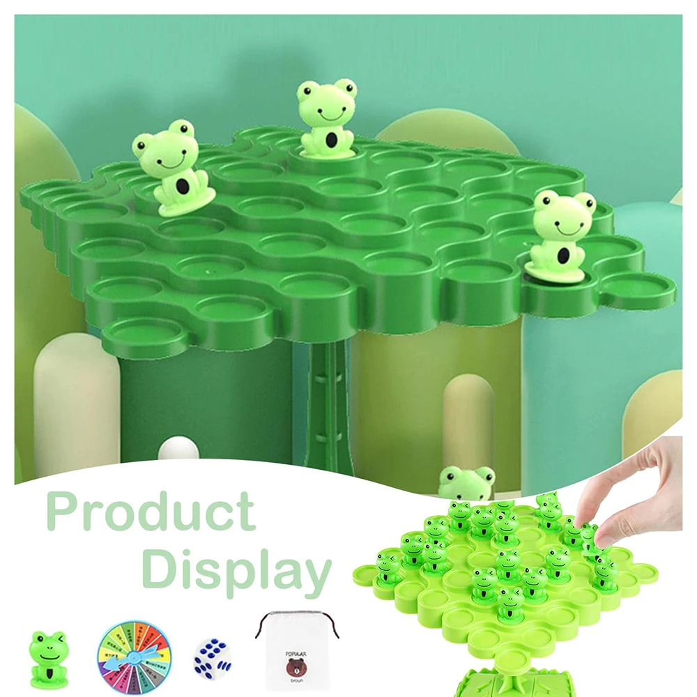Montessori Math Toys Fun Frog Balance Tree Children Balancing Board Game Parent-child Interaction Tabletop Balance Game Toy Gift board games math toys desktop game toys learning board toy teaching aids toys educational toys
