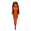 doll clothes 30 cm  Scarf +dress set Daily Wear Accessories Clothes for Curvy Barbies doll 4