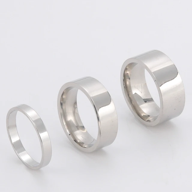 Wedding Rings Wedding Rings Couple Stainless Steel  Stainless Steel Ring  Men Gold - Rings - Aliexpress