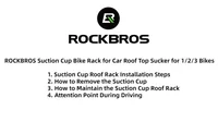 ROCKBROS Вакуумный багажник для велосипеда на крыше автомобиля