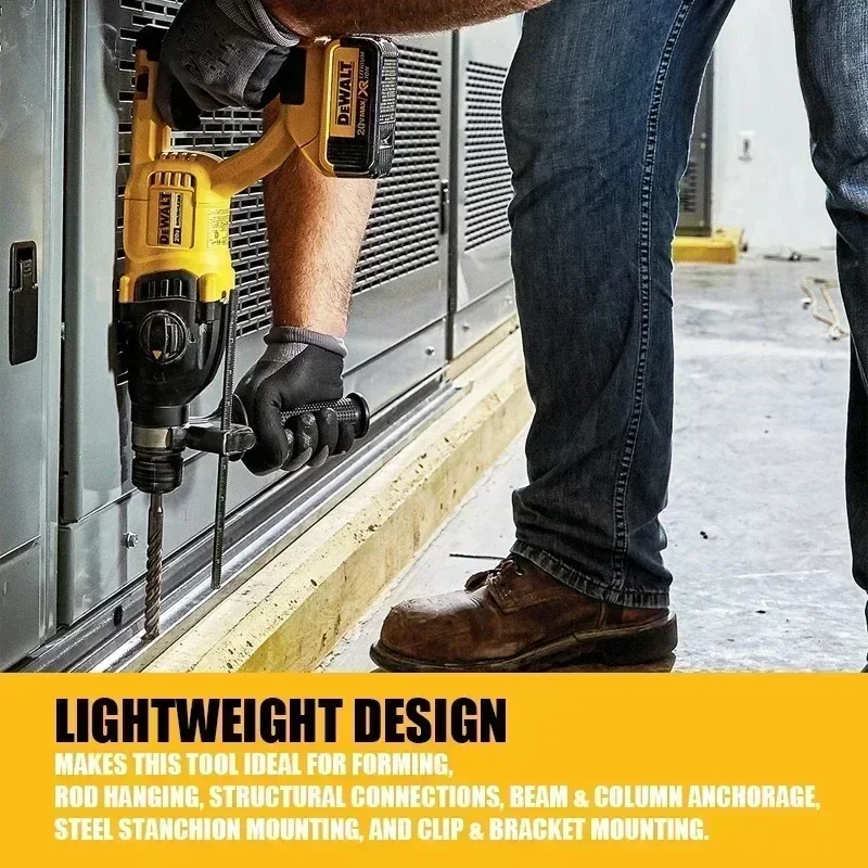DEWALT DCH133 Rotary Hammer Drill Bare Tool 20V MAX XR Brushless Rechargeable Cordless Compact Impact Drill Power Tools DCH133B 5