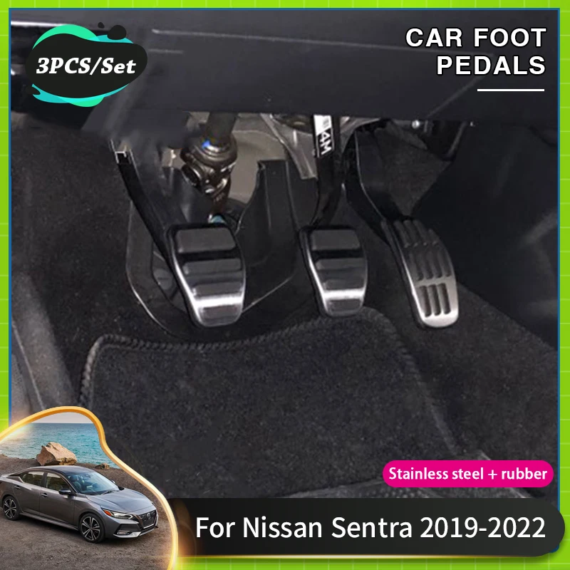 Car No Drilling Foot Pedals Pad Covers For Nissan Sentra Acessories
