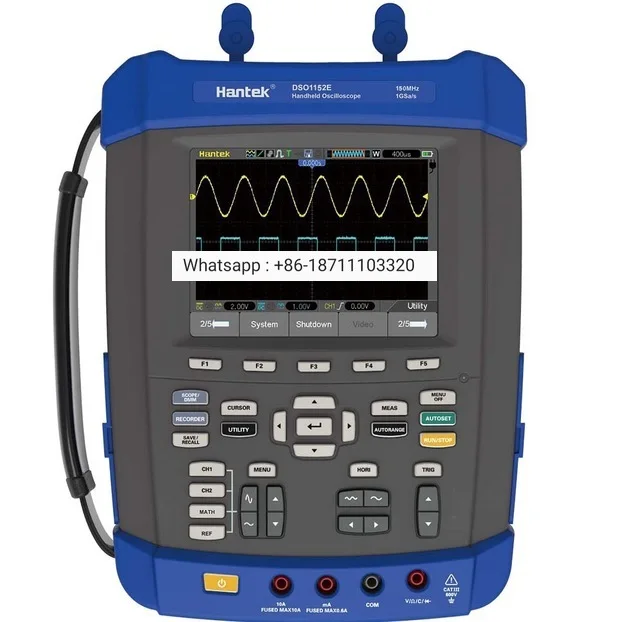 

Hantek DSO1202E 5 in 1 6000 Counts DMM Digital FFT Spectrum Analyzer with Frequency Counter 200MHz 2 CH Handheld Oscilloscope