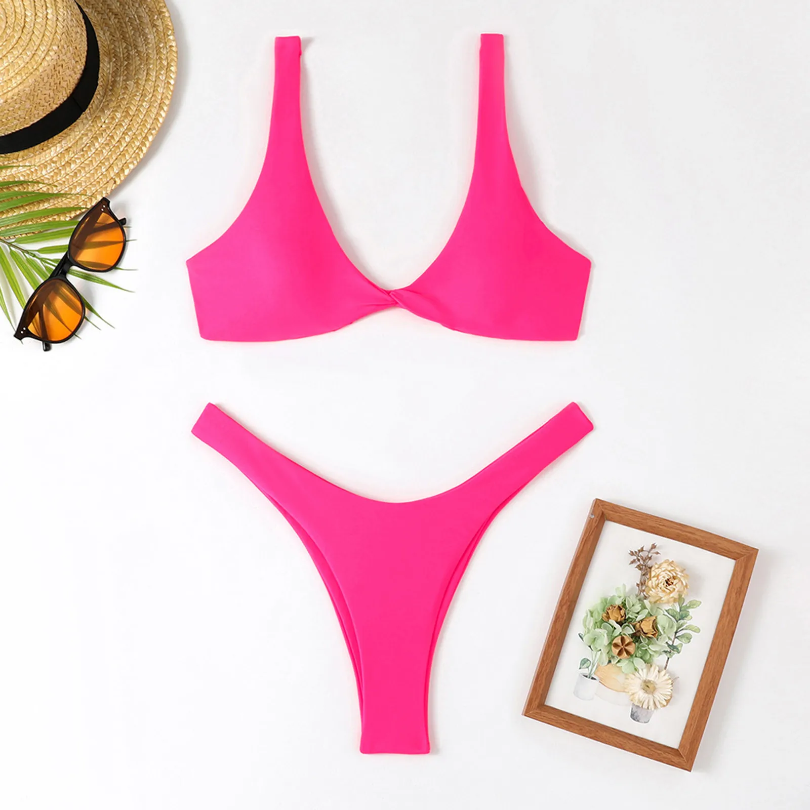 

Sexy Bikini Swimsuit Women Swimwear Push Up Bikini Set Thong Brazilian Bathing Suit Beach Wear Sexy swiming Triangle Straps