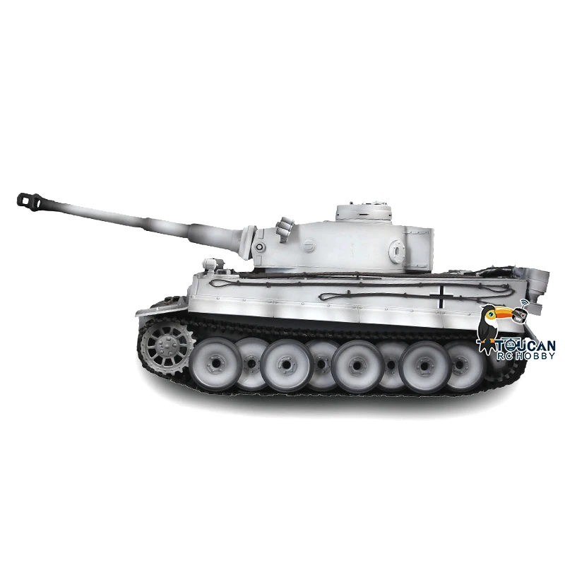 1/16 HENG LONG 7.0 메탈 타이거 I RTR RC 탱크 3818 360도 회전 포탑 TH17280-SMT4 포함